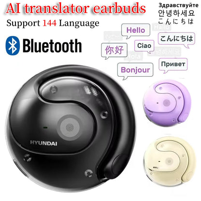 144 Languages Wireless AI Translator Earbuds